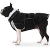 image:imageLelepet Waterproof Dog Coats Winter Dog Jacket with Harness Red LBlack