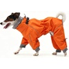 image:imageLelepet Waterproof Dog Raincoat Hooded Dog Rain Jacket for Large DogsOrange
