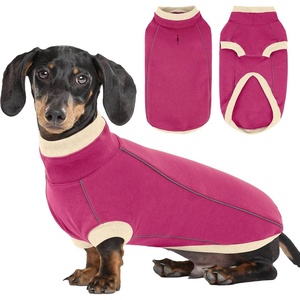 image:imageLelepet Dachshund SweaterWarm Dog Sweater for Small Dogs S BrownRose Red