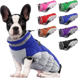 image:imageLelepet Dog Coat Warm Dog Winter Coat Waterproof Dogs Jacket with HarnessBlue