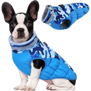 image:imageLelepet Dog Coat Warm Dog Winter Coat Waterproof Dogs Jacket with HarnessBlue Camo