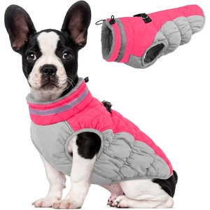 image:imageLelepet Dog Coat Warm Dog Winter Coat Waterproof Dogs Jacket with HarnessNeon Pink