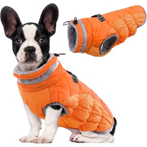image:imageLelepet Dog Coat Warm Dog Winter Coat Waterproof Dogs Jacket with HarnessOrange
