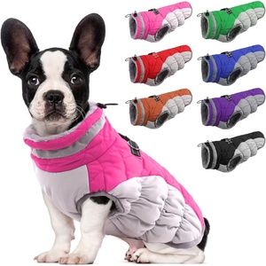 image:imageLelepet Dog Coat Warm Dog Winter Coat Waterproof Dogs Jacket with HarnessRose Red