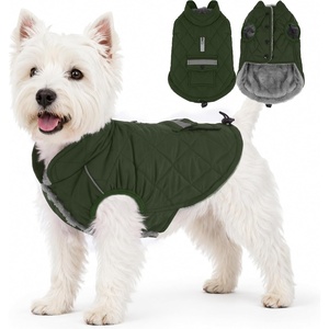 image:imageLelepet Dog Coat Warm Dog Winter Coat Waterproof Reflective Coats for DogsArmy Green