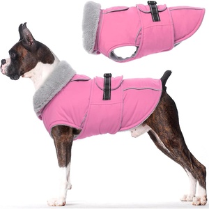 image:imageLelepet Dog Coat Waterproof Dog Jacket Fleece Vest with Adjustable BucklePink