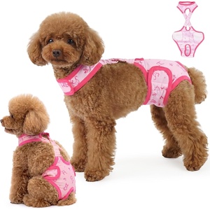 image:imageLelepet Dog Diapers Female Washable Reusable Dog in Heat Diaper L YellowPink