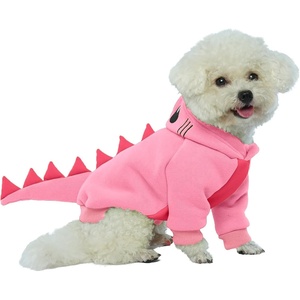 image:imageLelepet Dog Dinosaur Costume Large Dog Halloween Costume Warm Fleece HoodiePink