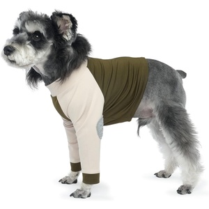 image:imageLelepet Dog Recovery Suit for Front Legs Dog Sleeve to Stop Licking Black LArmy Green