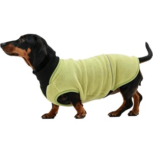 image:imageLelepet Dog Sweaters for Dachshunds Winter Fleece Turtleneck Vest Red SGreen