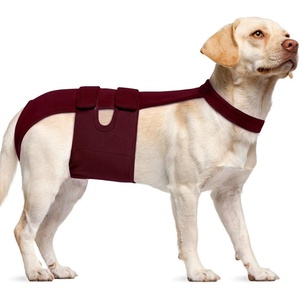 image:imageLelepet Female Dog Diapers for HeatEscapeProof Dog Diaper with SuspendersWine Red
