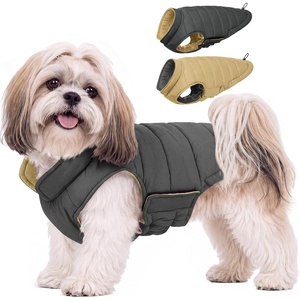 image:imageLelepet Reversible Dog Coat Windproof Dog Puffer Jacket Lightweight VestGray