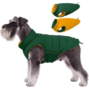 image:imageLelepet Reversible Dog Coat Windproof Dog Puffer Jacket Lightweight VestGreen